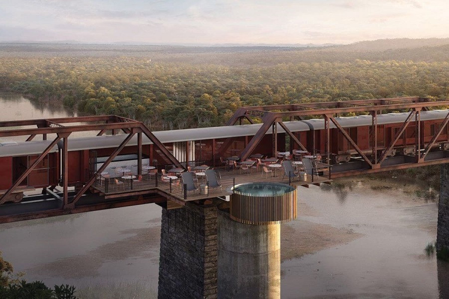 My Travelution - Travel Club - Kruger Shalati - Train on the Bridge